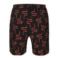 thumbnail image 3 of Goofa Red Snake Printed Mens Swim Trunks Summer Quick Dry Short Beach Swimwear Bathing Suits-Small, 3 of 9