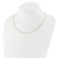 thumbnail image 3 of 925 Sterling Silver Box Chain Styles Necklace Gold-plated Adjustable .95mm 22 inch 0.95 mm, 3 of 6