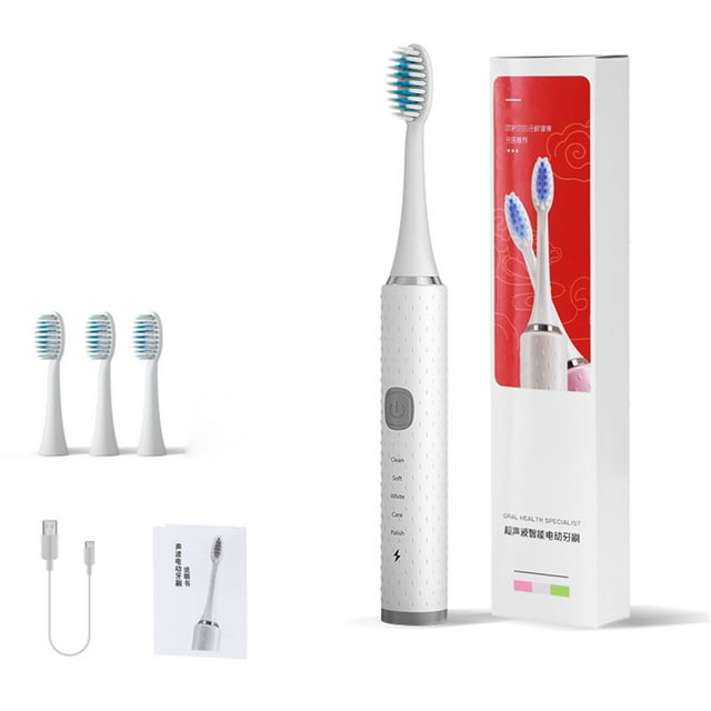 Cepillo de dientes eléctrico impermeable NikouMX Cepillo de dientes eléctrico suave ultrasónico