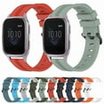 thumbnail image 3 of For Garmin Venu Sq 20mm Concave Striped Slicone Watch Band, 3 of 4