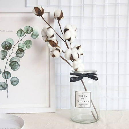 21 pouces Naturel Blanc Coton Tige Fleurs Coton Boll Branches Ferme Style  Rustique Vase Affichage Remplissage Floral Mariage Centre de Table  Décorations | Walmart Canada