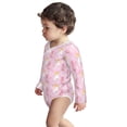 Baby Onesies Cartoon Cockatoo Cute Parrot Pink Long Sleeve Onesies