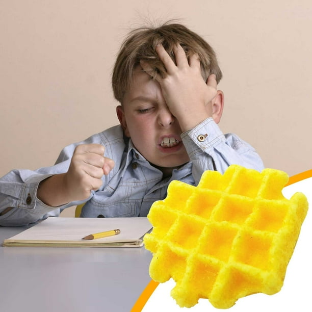 Juguete antiestrés Lisbinx con forma de pastel de simulación, de TPR, con forma de queso colorido para reducir la presión y relajarse.