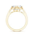 thumbnail image 2 of Rosec Jewels Moissanite Engagement Ring with Halo - Art Deco Ring (3 Carat, 8 mm Asscher Cut, D-VS1 Quality), 18K Yellow Gold, US 8.50, 2 of 8