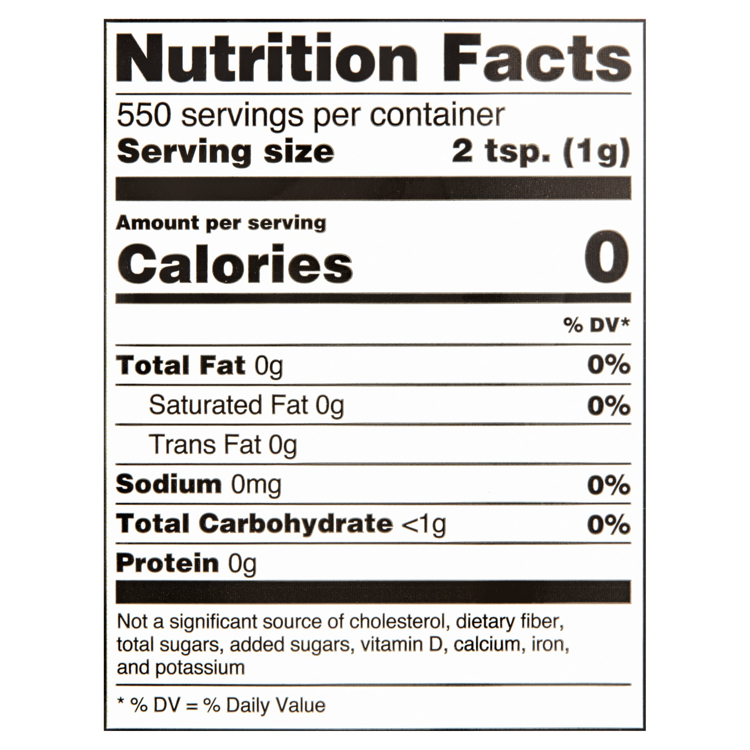 Great Value Granulated No Calorie Sweetener, Value Pack, 19.4 oz
