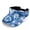 Blue Tie Dye Print, variant on Colorful Tie-Dye Design Quick Dry Sun Protection Empty Top Cap, Polyester Fabric Breathable Sports Visor Hat Adjustable Sun Visor Hat for Unisex