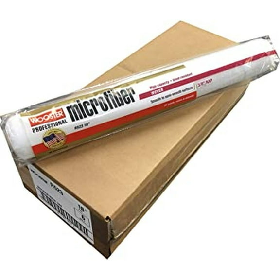 Wooster Genuine 18" Microfiber 3/8" Nap 6-Pack Roller Cover - R523-18-6PK