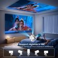 thumbnail image 2 of Salange Native 1080p FHD LCD Smart Projector Auto Focus Short Throw Outdoor Home Theatre with WiFi and Bluetooth, 2 of 10