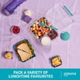 thumbnail image 4 of Sistema To Go, 1.65L/6.9 Cups, 1 Pack, Plastic Rectangular Bento Lunch with Yogurt Pot, Teal, 4 of 10