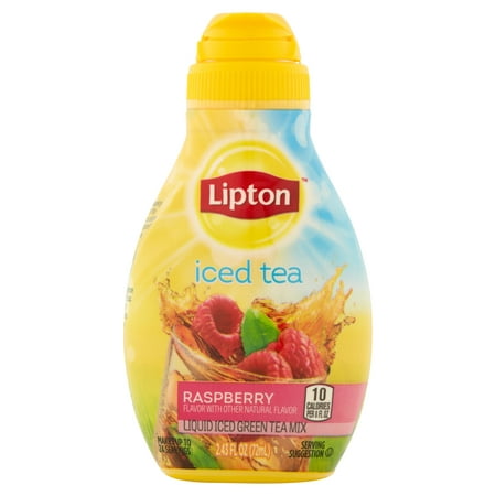 (8 Pack) Lipton Liquid Iced Green Tea Mix Raspberry 2.43