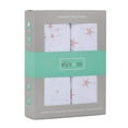 thumbnail image 3 of Ely's & Co Jersey Cotton Changing Pad Cover, Dusty Rose and Mauve Pink Stars, 2 Count, 3 of 4