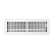 Tru Aire 4 in. H X 14 in. W 2-Way Powder Coat White Steel Floor Register