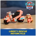 thumbnail image 3 of PAW Patrol, Liberty Rescue Motorcycle, Toy Bike with Collectible Action Figure, 3 of 10
