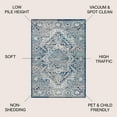 thumbnail image 2 of JONATHAN Y MODERN PERSIAN 6' Square Area Rug, Vintage Medallion - Navy/Light Gray, MDP100B-6SQ, 2 of 8