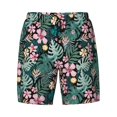 thumbnail image 4 of Lsque Mens Swim Trunks Rose Flowers Pattern - Bathing Suit Compression Liner - Beach Swim Shorts Swimwear - (S-3XL) - Stretch Quick Dry -Small, 4 of 9