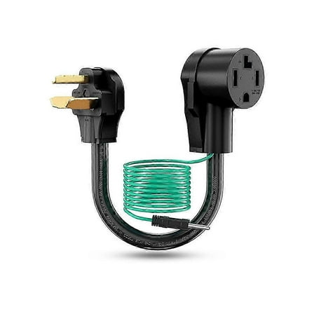 Dryer Plug Adapter 4 Prongs to 3 Prongs, 4P Newer Dryer to 3P Older House, NEMA10-30P to 14-30R Dry