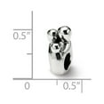 thumbnail image 2 of Sterling Silver Reflections SimStars Family of 3 Bead Charm - Measures 13.64x6.36mm Wide, 2 of 2