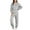 Gray, variant on Fashion Sweatsuits for Women Raglan Sleeves Solid Loose Sweatshirt Long Sleeve Round Neck Tops Pants Two Piece Set,Orange