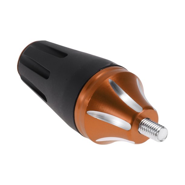Protector de guardabarros de motocicleta de aleación de aluminio de 8mm, slider de marco de plástico, protección contra choques, 40mm 118mm con tornillo naranja 1 juego