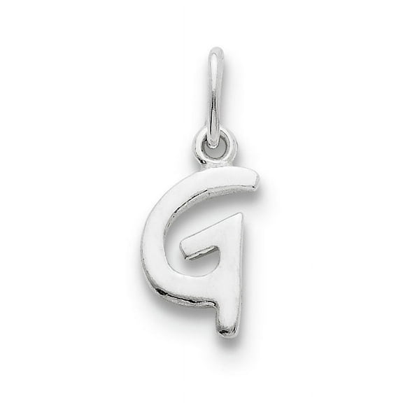 Sterling Silver Letter G Initial Charm QC6511G