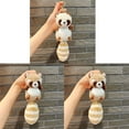 thumbnail image 4 of Plush Raccoon Keychain Lovely Pendant Keyring Ornament Keys Holder Backpack Handbag Charm Gift for Girls, 4 of 9