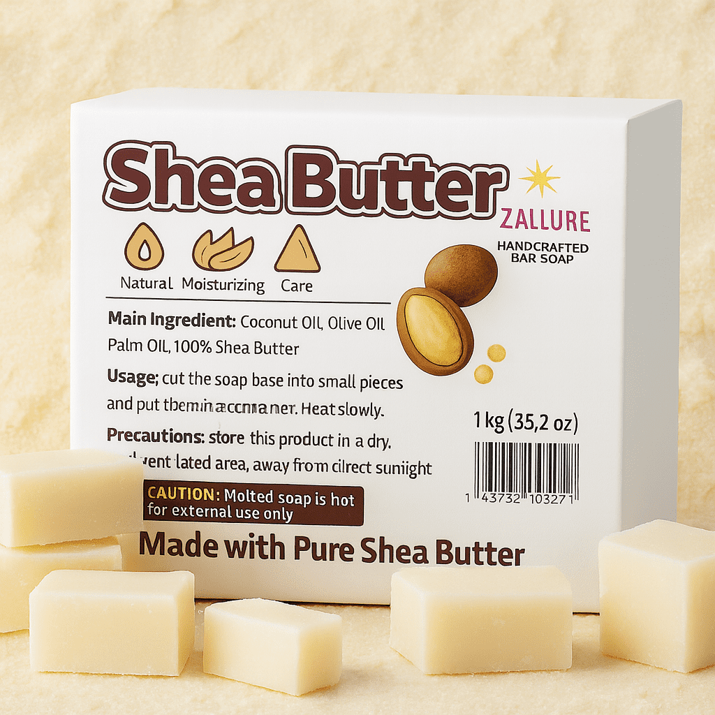 Natural Ultra-Pure Shea Butter Soap Base – Melt & Pour : 2.23 Lbs