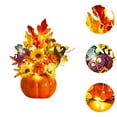 thumbnail image 3 of Mornei Halloween Pumpkin Artificial Pumpkin Ornament Harvest Fall Photo Props Halloween C, 3 of 6