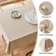 thumbnail image 2 of Textured Polyester Tablecloth Rectangle Waterproof Spill-Proof Wipeable Table Cloth Wrinkle Free Dining Table Cover for Birthday Farmhouse Spring Tablecloths 140*180cm, 2 of 5