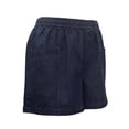 thumbnail image 3 of Bermuda George Para mujer, con bolsillos en costado elástico en cintura corte plus Azul Talla 1EG, 3 of 4