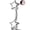Steel 6mm, variant on OUFER 16G Rook Piercing Jewelry Double-Ended Star Eyebrow Ring 316L Stainless Steel Lobe Jewellery Curved Barbell 6mm