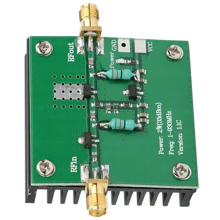 

Higoodz RF Broadband 12V DC RF Power Wideband Amplification Module 1-930MHz Working Frequency Broadband Amplification Module