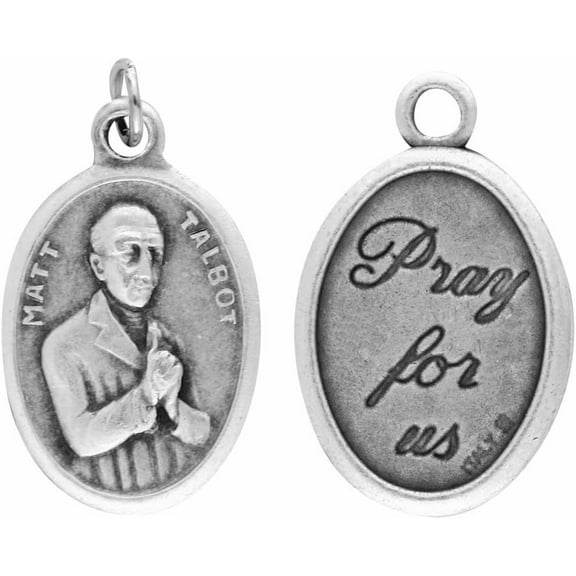 Matt Talbot Patron of Those Suffering from Alcoholism Blessed Silver Oxidized Medal