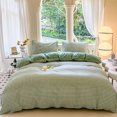thumbnail image 2 of Maplenight 4-Piece Twin Bed Sheet Set, Cooling Bed Sheets for Hot Sleepers, Breathable, Wrinkle-Resistant, Machine Washable, Stylish & Durable Polyester Fiber Bedding Green, 2 of 5