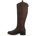 thumbnail image 3 of Journee Womens Gema Knee High Round Toe Casual Inside Zipper Comfort Riding Boots, Widths Available, 3 of 9