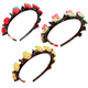 thumbnail image 1 of Diademas trenzadas de dibujos animados lindas de moda Diadema de trenza torcida de doble capa Herramientas para el cabello, 1 of 5