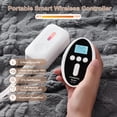 thumbnail image 4 of GARVEE Wireless Electric Heated Blanket,Queen Size 90"x84" Soft Flannel Dual Control Heated Blanket with 10 Heating & 10 Time Setting,Auto Shut Off,Grey, 4 of 7