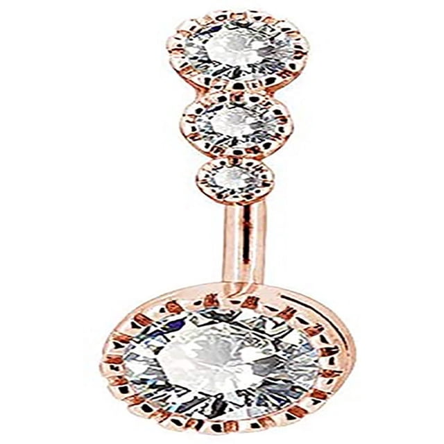 316L Surgical Steel Belly Button Rings Clear Navel Rings Belly Rings Belly Piercing