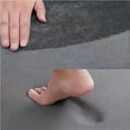 thumbnail image 3 of BAIANNAN L-shaped bathroom absorbent floor mat furry flannel shower room foot mat thick sponge non-slip toilet mat, 3 of 6