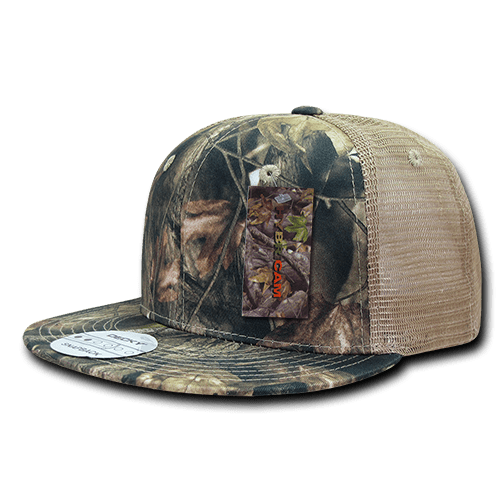 Camouflage Pink 6 Panel Flat Bill Hybricam Mossy Snapback Baseball Camo Cap Hat 