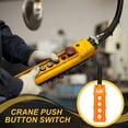 thumbnail image 5 of Uxcell Rain Proof Hoist Crane Push Button Switch, Up Down Left Right Switch Pendant Control Station Momentary COB-62, 4 Way Orange, 5 of 6