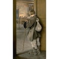 thumbnail image 3 of Nikolai Bogdanov-Belsky 12x18 Black Modern Framed Museum Art Print Titled - At the School Door (1897), 3 of 5