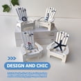 thumbnail image 3 of 2 piezas decoración del hogar mini silla de playa adornos de madera en miniatura silla de playa mediterránea, 3 of 6