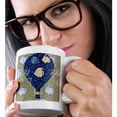 thumbnail image 2 of 3drose, under the Sea Hot Air Balloon, 15oz Mug, 2 of 6