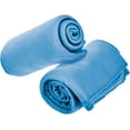 thumbnail image 6 of Imperial Home 50” x 60” Soft Fleece Throw Blanket for Home & Travel, Light Blue 24-Pack, 6 of 6