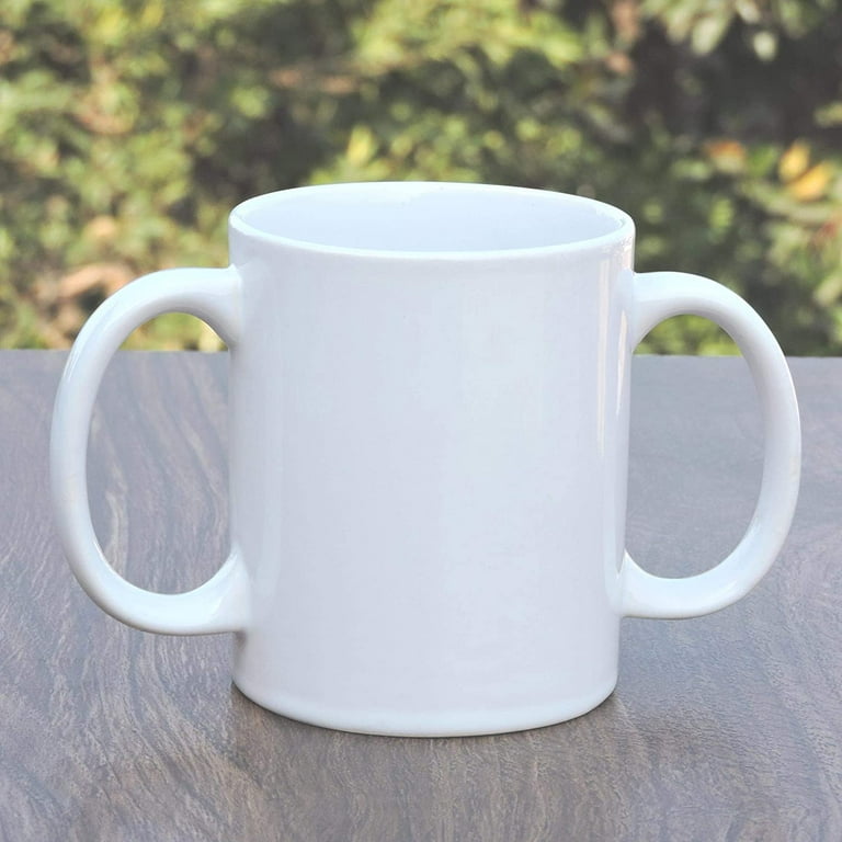 T Handle Coffee Mugs :: easy to hold arthritis drinking cup