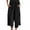 Black, variant on GJSYRH Womens Linen Palazzo Capri Pants Boho Summer Smocked High Waist Wide Leg Casual Loose Trousers with Pockets Flowy Pants