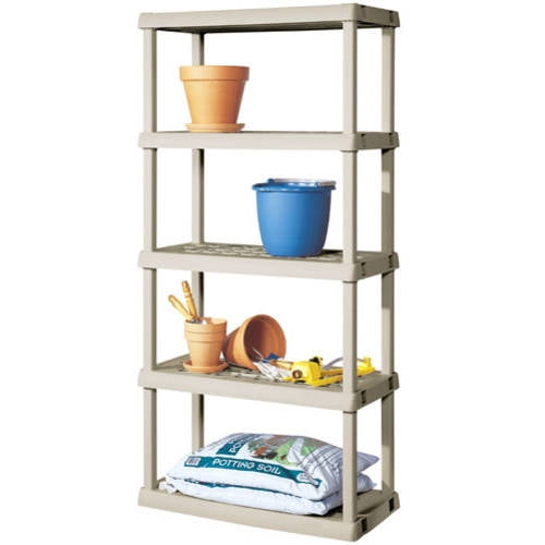 Sterilite 5 Shelf Unit- Light Platinum - Walmart.com