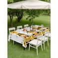 thumbnail image 4 of Outdoor Tablecloth with Umbrella Hole for Patio/Picnic/Party/Camping, Yellow Bees Gnomes Waterproof Table Cloth Rectangle Table Cover Washable, Spring Floral Branches Modern Art (60"x 120"), 4 of 8