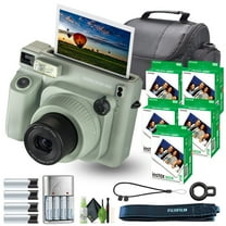 Fujifilm Instax Wide 400 Instant Film Camera Bundle with Fuji Instax Wide Instant Film Color Print (100 Sheets)   Travel Bag   Rechargeable Batteries With Charger and Lens Cleaning Kit