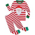 thumbnail image 1 of Pijamas navideños de algodón para niños y niñas, ropa de dormir con estampado, 1 of 4
